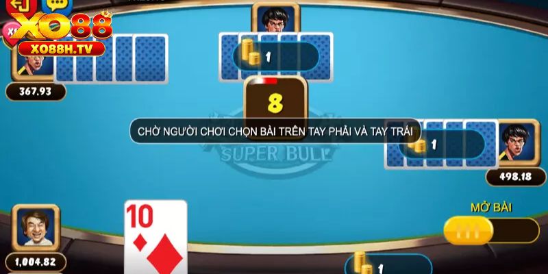 Diễn biến trong ván game bài Bull Bull